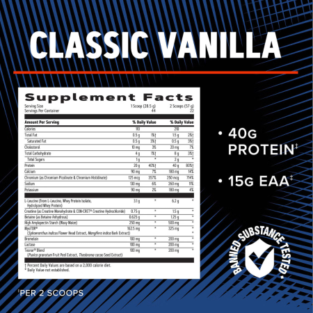 Gnc Amp Wheybolic Alpha, Proteina Din Zer, Cu Aroma De Vanilie, 1254 G [6]
