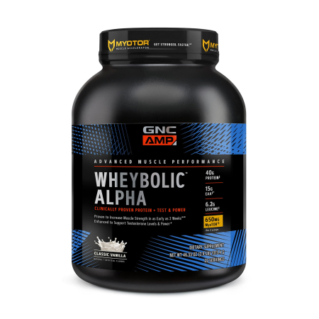 Suplimente alimentare - Gnc Amp Wheybolic Alpha, Proteina Din Zer, Cu Aroma De Vanilie, 1254 G