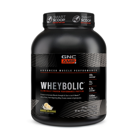Suplimente alimentare - Gnc Amp Wheybolic  Proteina Din Zer Cu Aroma De Milkshake De Banane, 1300 G