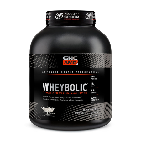 Suplimente alimentare - Gnc Amp Wheybolic, Proteina Din Zer, Cu Aroma De Vanilie, 1716  G