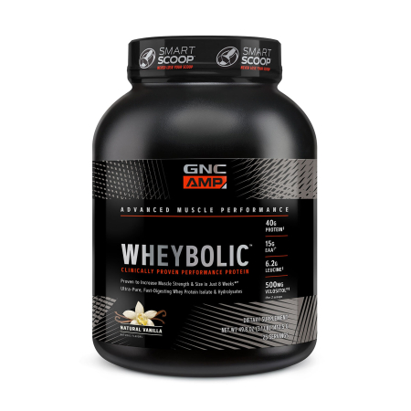 Suplimente alimentare - Gnc Amp Wheybolic, Proteina Din Zer, Cu Aroma Naturala De Vanilie, 1412.5 G