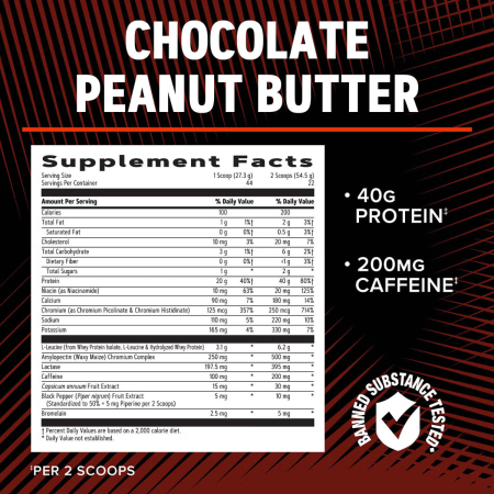 Gnc Amp Wheybolic Ripped, Proteina Din Zer, Cu Aroma De Ciocolata Si Unt De Arahide, 1199  G [6]