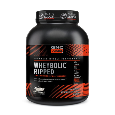 Suplimente alimentare - Gnc Amp Wheybolic Ripped, Proteina Din Zer, Cu Aroma De Vanilie,1148.4 G
