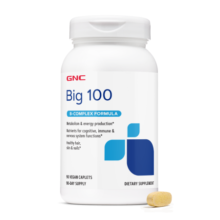 Afectiuni Frecvente - Gnc B-complex Formula Big 100, Complex De Vitamina B, 90 Tb