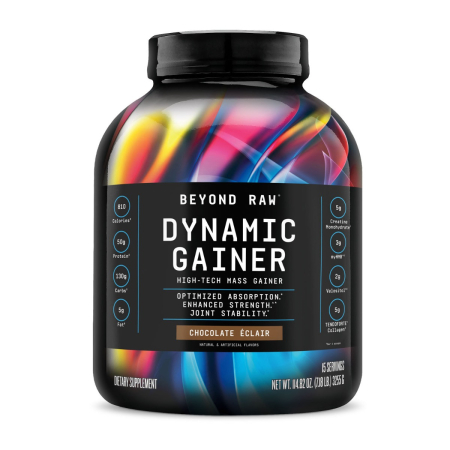 Suplimente alimentare - Gnc Beyond Raw Dynamic Gainer High-tech Mass Gainer, Gainer Proteic Cu Aroma De Ecler Cu Ciocolata, 3255 G