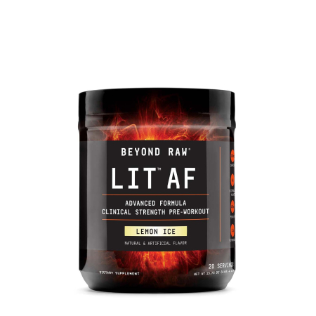Suplimente alimentare - Gnc Beyond Raw Lit Af, Formula Pre-workout, Aroma De Lamaie, 446.4 G