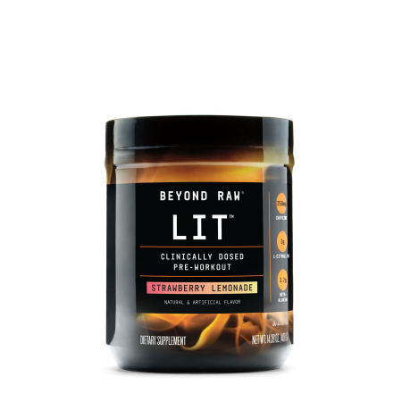 Suplimente alimentare - Gnc Beyond Raw Lit, Formula Pre-workout, Cu Aroma De Limonada De Capsuni, 412.5 G          