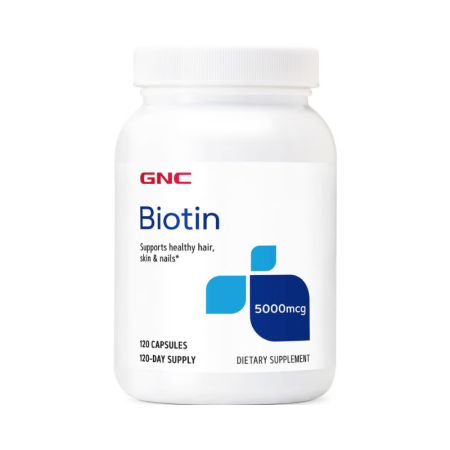 Energie & oboseală - Gnc Biotin 5000 Mcg, Biotina, 120 Cps