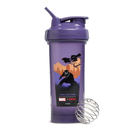 Suplimente alimentare - Gnc Blender Bottle Shaker Clasic Black Panther Edition, 828 Ml
