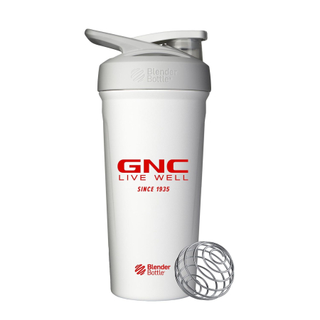 Suplimente alimentare - Gnc Blender Bottle Shaker Strada , Din Inox Alb, 700 Ml