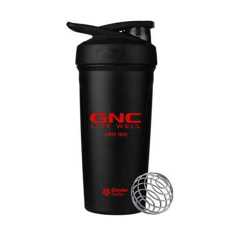 Suplimente alimentare - Gnc Blender Bottle Shaker Strada, Din Inox  Negru, 700 Ml