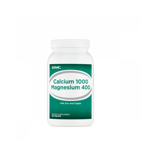 Capsule/comprimate/siropuri - Gnc Calciu 1000 Mg Magneziu 400 Mg, 180 Tb