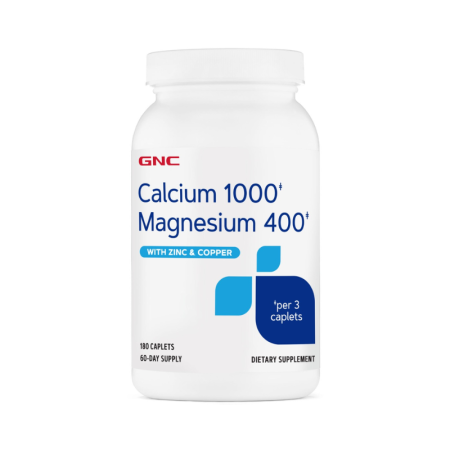 Oase & dinți - Gnc Calciu 1000 Mg Magneziu 400 Mg, 180 Tb