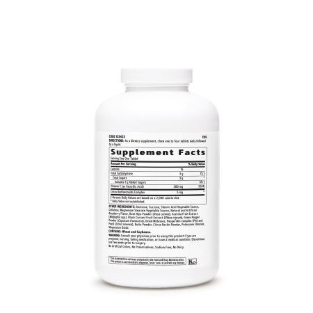 Gnc Chewable C 500 Mg, Vitamina C Masticabila, Aroma De Mix De Fructe 180 Tb [1]