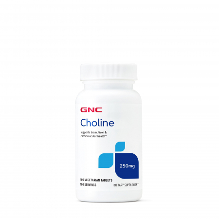 Capsule/comprimate/siropuri - Gnc Choline 250 Mg, Colina, 100 Tb