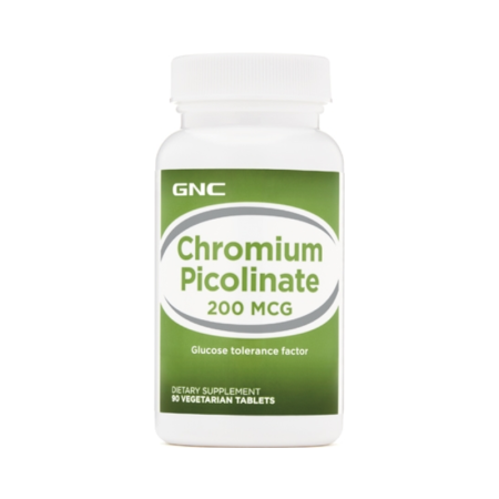 Energie & oboseală - Gnc Chromium Picolinate 200 Mcg, Crom Picolinat, 90 Tb