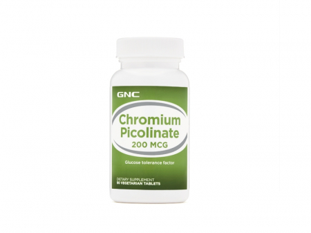 Capsule/comprimate/siropuri - Gnc Chromium Picolinate 200 Mcg, Crom Picolinat, 90 Tb