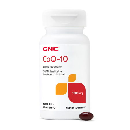 Afectiuni Frecvente - Gnc, Coq-10 100 Mg, Coenzima Q-10 Naturala 100 Mg, 60 Capsule Gelatinoase