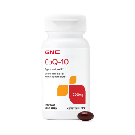 Afectiuni Frecvente - Gnc Coq-10 200 Mg, Coenzima Q-10 Naturala 200 Mg, 30 Capsule Gelatinoase