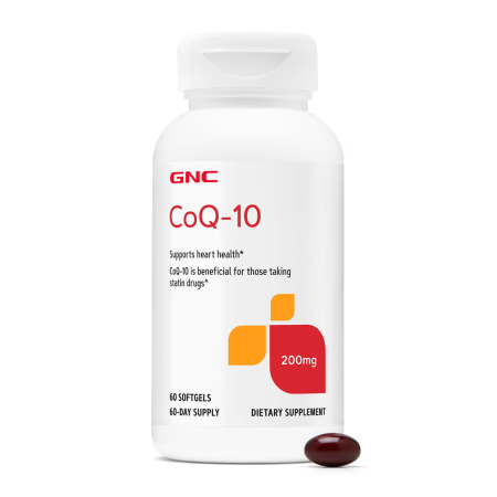 Afectiuni Frecvente - Gnc, Coq-10 200 Mg, Coenzima Q-10 Naturala 200 Mg, 60  Capsule Gelatinoase