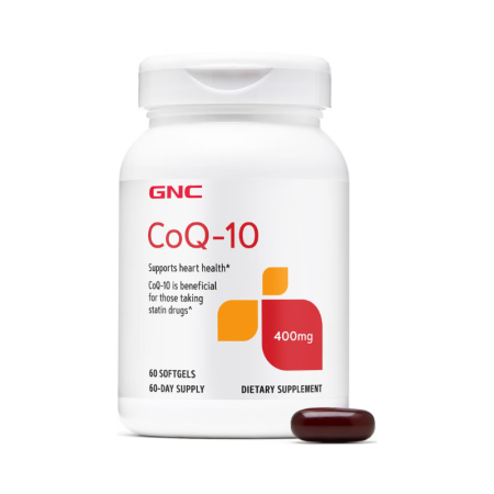 Afectiuni Frecvente - Gnc, Coq-10 400 Mg, Coenzima Q-10 Naturala 400 Mg, 60 Capsule Gelatinoase