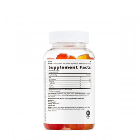 Gnc Fiber Gummy, Jeleuri Cu Fibre Cu Aroma De Fructe Asortate, 90 Jeleuri [1]