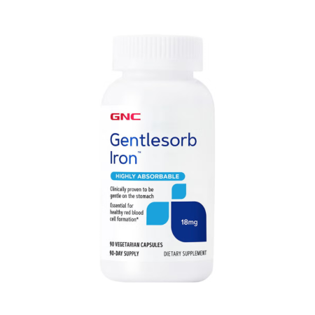 Afectiuni Frecvente - Gnc Gentlesorb Iron 18 Mg, Fier Cu Absorbtie Usoara 18 Mg , 90 Cps