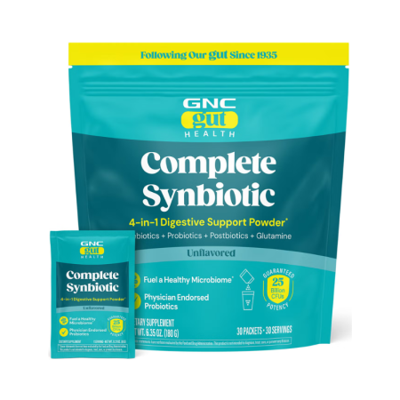 Afectiuni Frecvente - Gnc Gut Health Complete Synbiotic 4-in-1 Digestive Support Powder, Formula Premium Pentru Sustinerea Digestiei Si A Imunitatii, Cu Prebiotice, Probiotice Si Postbiotice, 180 G