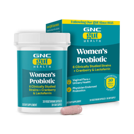 Afectiuni Frecvente - Gnc Gut Health Women's Probiotic, Probiotic Lab4 Studiat Clinic, 30 Miliarde Ufc Culturi Vii Cu Merisor Si Lactoferrin, 30 Cps
