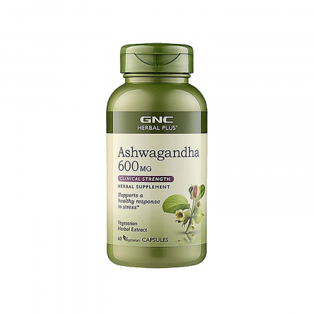 Capsule/comprimate/siropuri - Gnc Herbal Plus Ashwagandha 600 Mg, 60 Cps