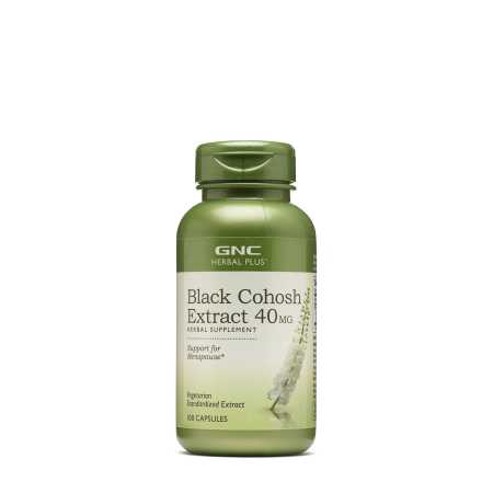 Suplimente alimentare - Gnc Herbal Plus Black Cohosh 40 Mg, Extract Standardizat De Cohos Negru, 100 Cps