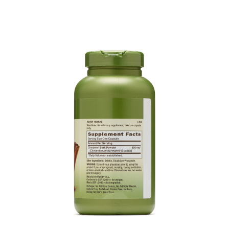 Gnc Herbal Plus Cinnamon Bark 500 Mg, Scortisoara, 200 Cps [1]