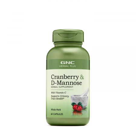 Sistem urinar - Gnc Herbal Plus Cranberry & D-mannose, Merisor Si D-manoza Cu Vitamina C, 60 Cps