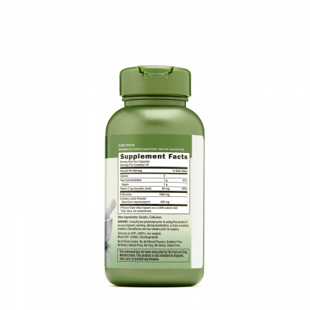 Gnc Herbal Plus Cranberry & D-mannose, Merisor Si D-manoza Cu Vitamina C, 60 Cps [1]