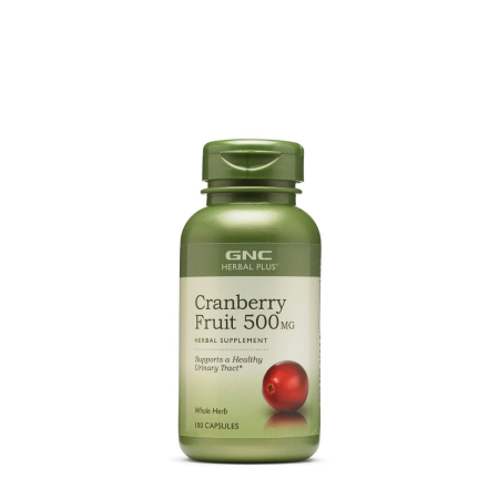 Suplimente alimentare - Gnc Herbal Plus Cranberry Fruit 500 Mg, Extract Din Fruct De Merisor, 100 Cps