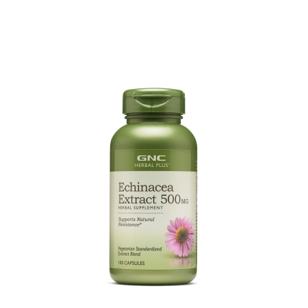 Suplimente alimentare - Gnc Herbal Plus Echinacea Extract 500 Mg, Extract De Echinaceea, 100 Cps