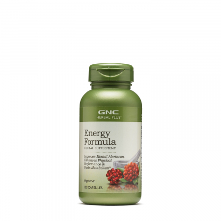 Capsule/comprimate/siropuri - Gnc Herbal Plus Energy Formula, Formula Pentru Energie, 100 Cps