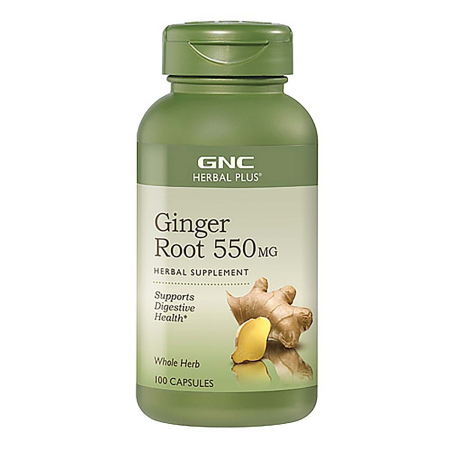 Afectiuni Frecvente - Gnc Herbal Plus Ginger Root 550 Mg, Radacina De Ghimbir, 100 Cps