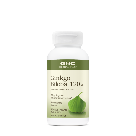 Suplimente alimentare - Gnc Herbal Plus Ginkgo Biloba 120 Mg, 30 Cps