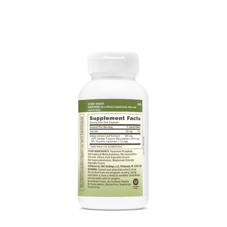 Gnc Herbal Plus Ginkgo Biloba 120 Mg, 30 Cps [1]