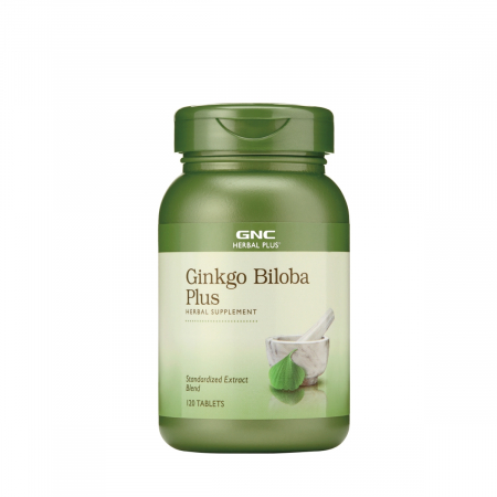 Capsule/comprimate/siropuri - Gnc Herbal Plus Ginkgo Biloba Plus, 120 Tb