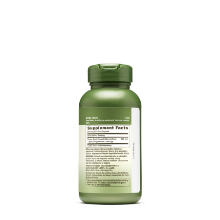 Gnc Herbal Plus Grape Seed 300 Mg, Extract Din Seminte De Struguri, 100 Cps [1]