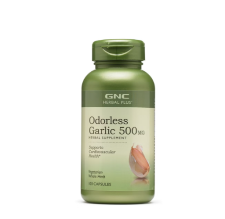 Suplimente alimentare - Gnc Herbal Plus Odorless Garlic, Usturoi Inodor, 500 Mg, 100 Cps