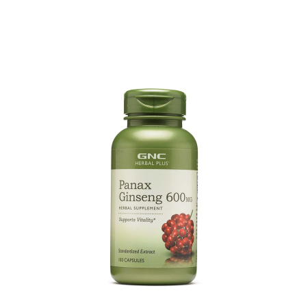 Suplimente alimentare - Gnc Herbal Plus Panax Ginseng 600 Mg, Extract Standardizat De Ginseng, 100 Cps