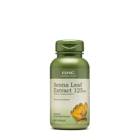 Afectiuni Frecvente - Gnc Herbal Plus Senna Leaf 125 Mg, Extract Frunze De Senna,100 Cps