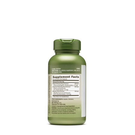 Gnc Herbal Plus Triple Ginsa, Extract Standardizat Din 3 Tipuri De Ginseng, 100 Cps [1]