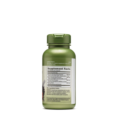 Gnc Herbal Plus Triple Ginsa Rush, Extract Standardizat Din 3 Tipuri De Ginseng, 100 Cps  [1]