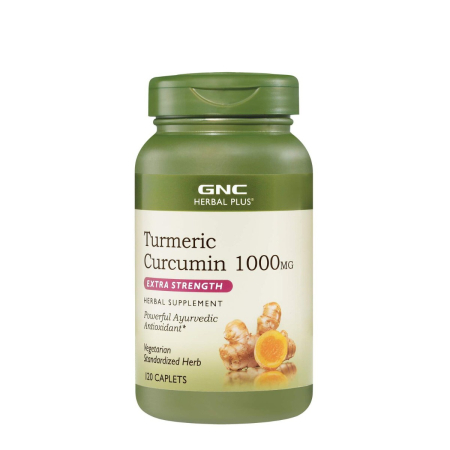 Suplimente alimentare - Gnc Herbal Plus Turmeric Curcumin 1000 Mg, 120 Tb