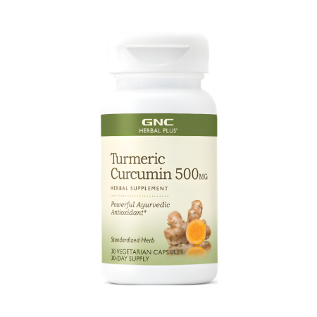Imunitate - Gnc Herbal Plus Turmeric Curcumin 500 Mg, Turmeric Curcumina, 30 Cps
