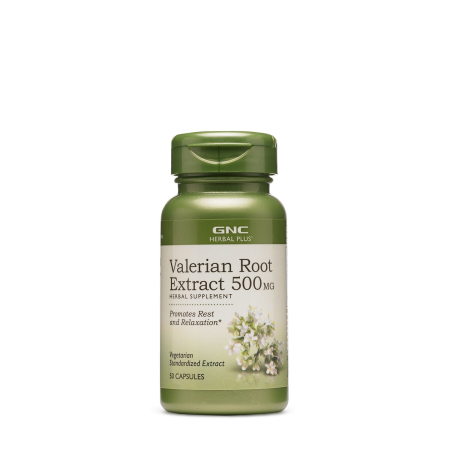 Afectiuni Frecvente - Gnc Herbal Plus Valerian Root 500 Mg, Extract Standardizat Din Radacina De Valeriana, 50 Cps